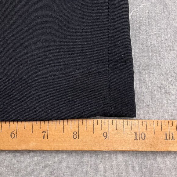 Le Suit Pants Women 16 Black Flat Mid Rise‎ Bootcut Career Suit Trousers NWT - Picture 10 of 14